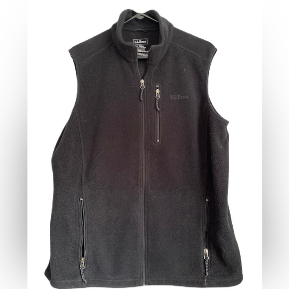 L.L. Bean Men’s Fleece Vest with Chest pocket with zip, Size: Large Tall - Picture 1 of 6
